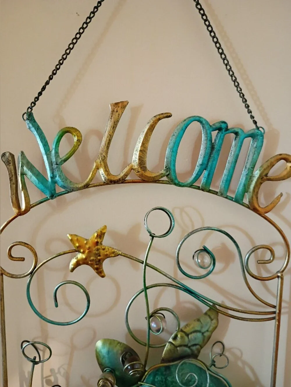Sunset Vista Designs Sea Turtle Welcome Hanging Sign 19